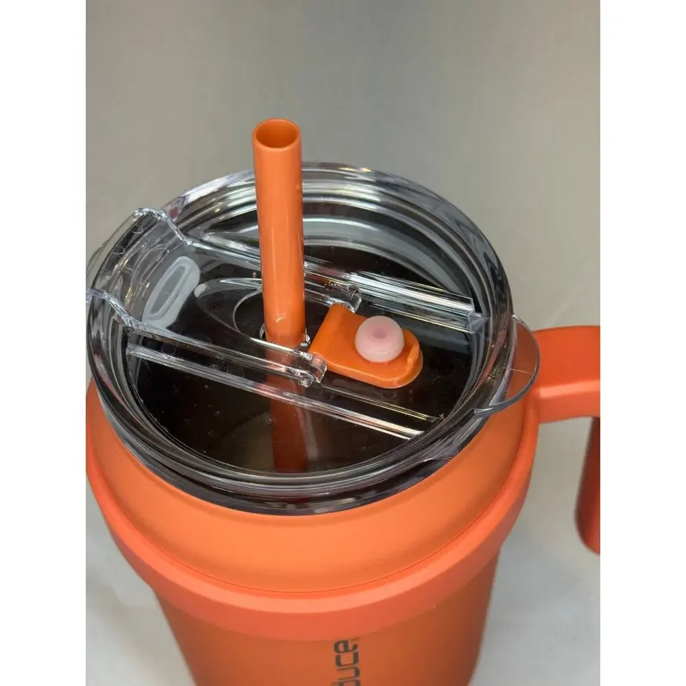 Reduce Cold1 40 oz Stainless Steel Vacuum Insulated Tumbler w/ Handle Lid Straw
